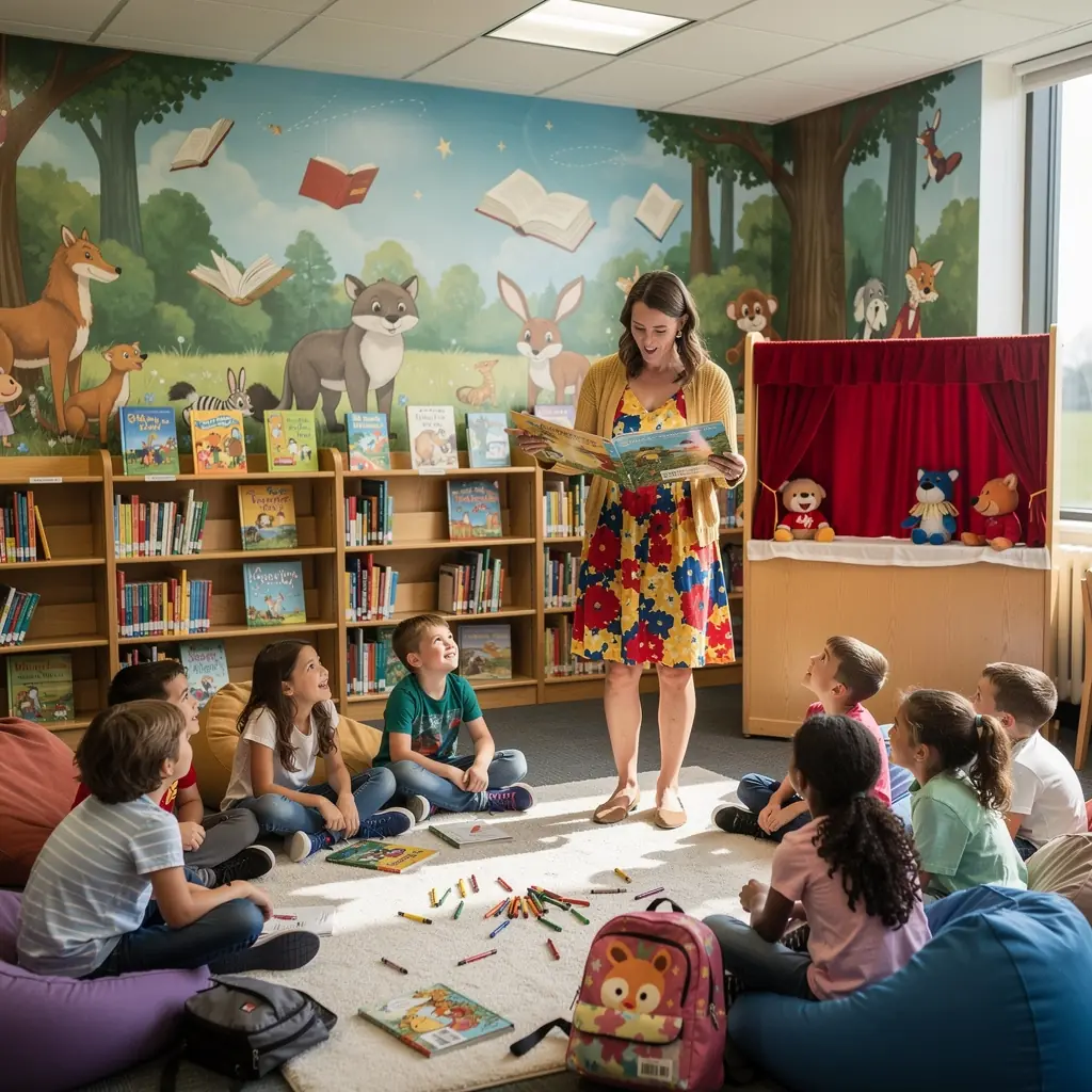 NГЎvЕЎtД›vnГ­ci diskutujГ­cГ­ o knihГЎch pЕ™i literГЎrnГ­ akci.