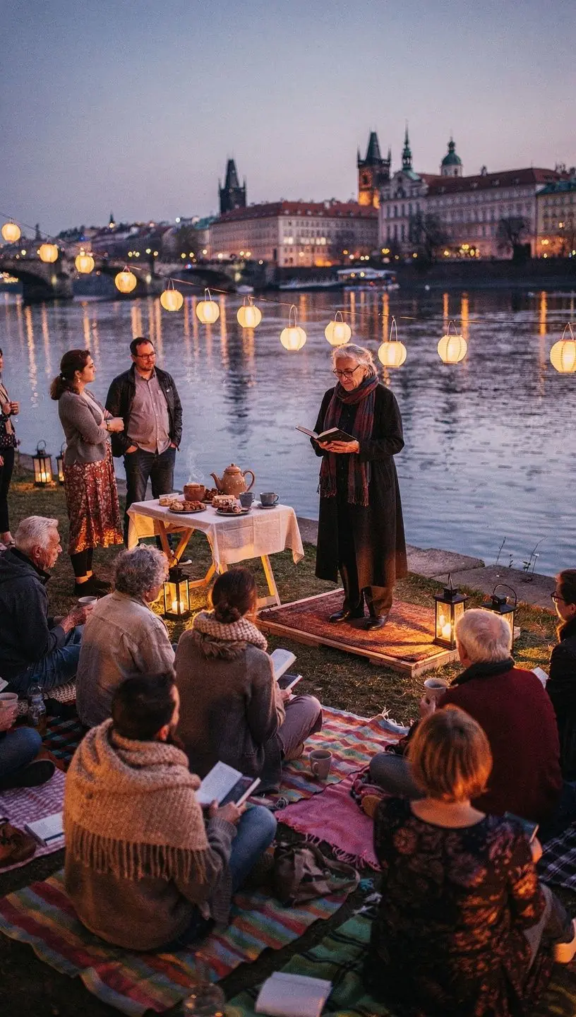 Prostor pro ДЌtenГ­ knih s pohodlnГЅmi Еѕidlemi a osvД›tlenГ­m.